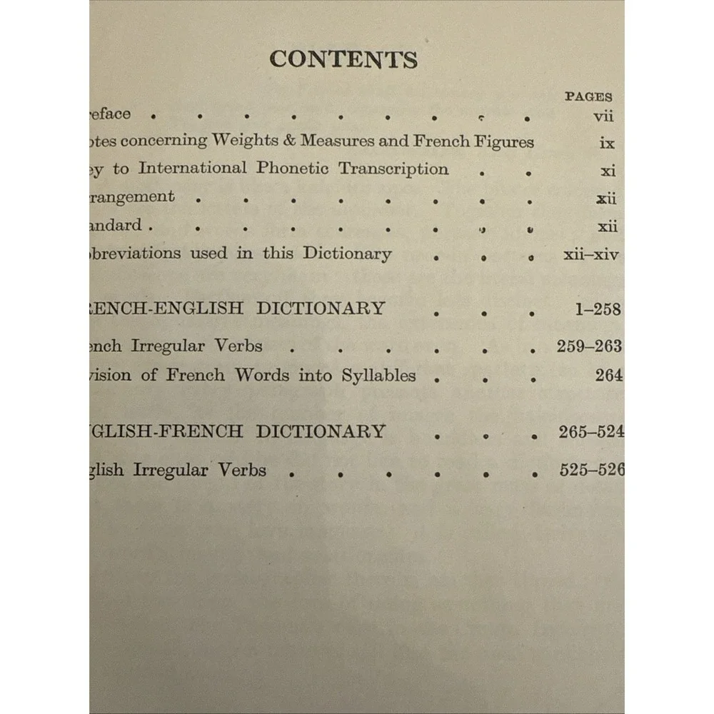 New‎ Handy Dictionaries French-English And English-French Dictionary 1944 USA